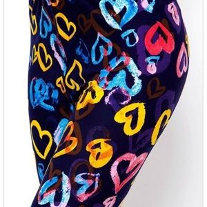 2/$20 - NWT New Mix Heart Print Leggings